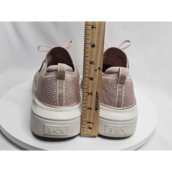 Skechers Stretch Fit Women Size 10 Pink Knit  Running Shoes - Picture 6 of 8